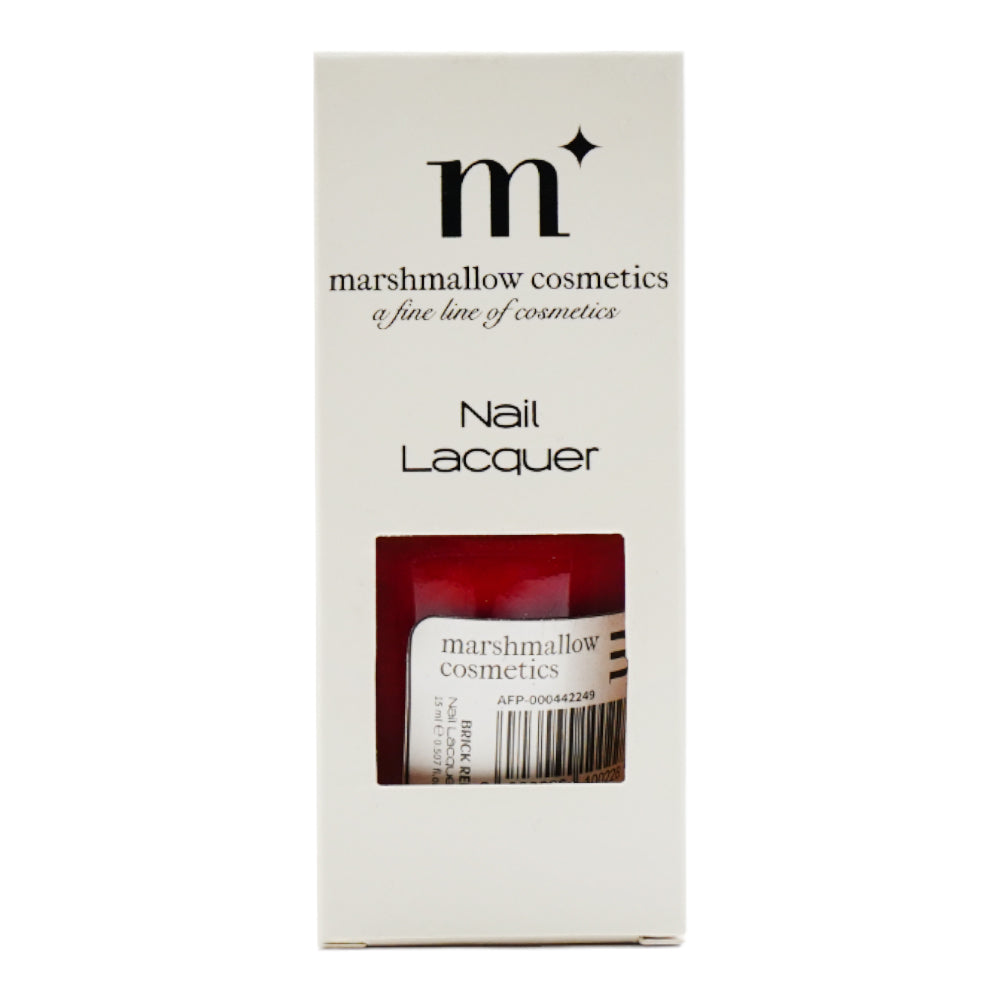 MARSHMALLOW NAIL LACQUER BRICK RED 15ML