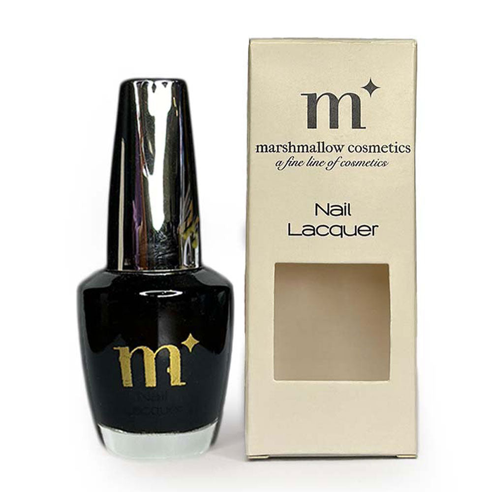 MARSHMALLOW NAIL LACQUER BLACK 15ML