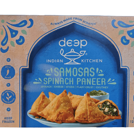 Deep Samosas Spinach Paneer