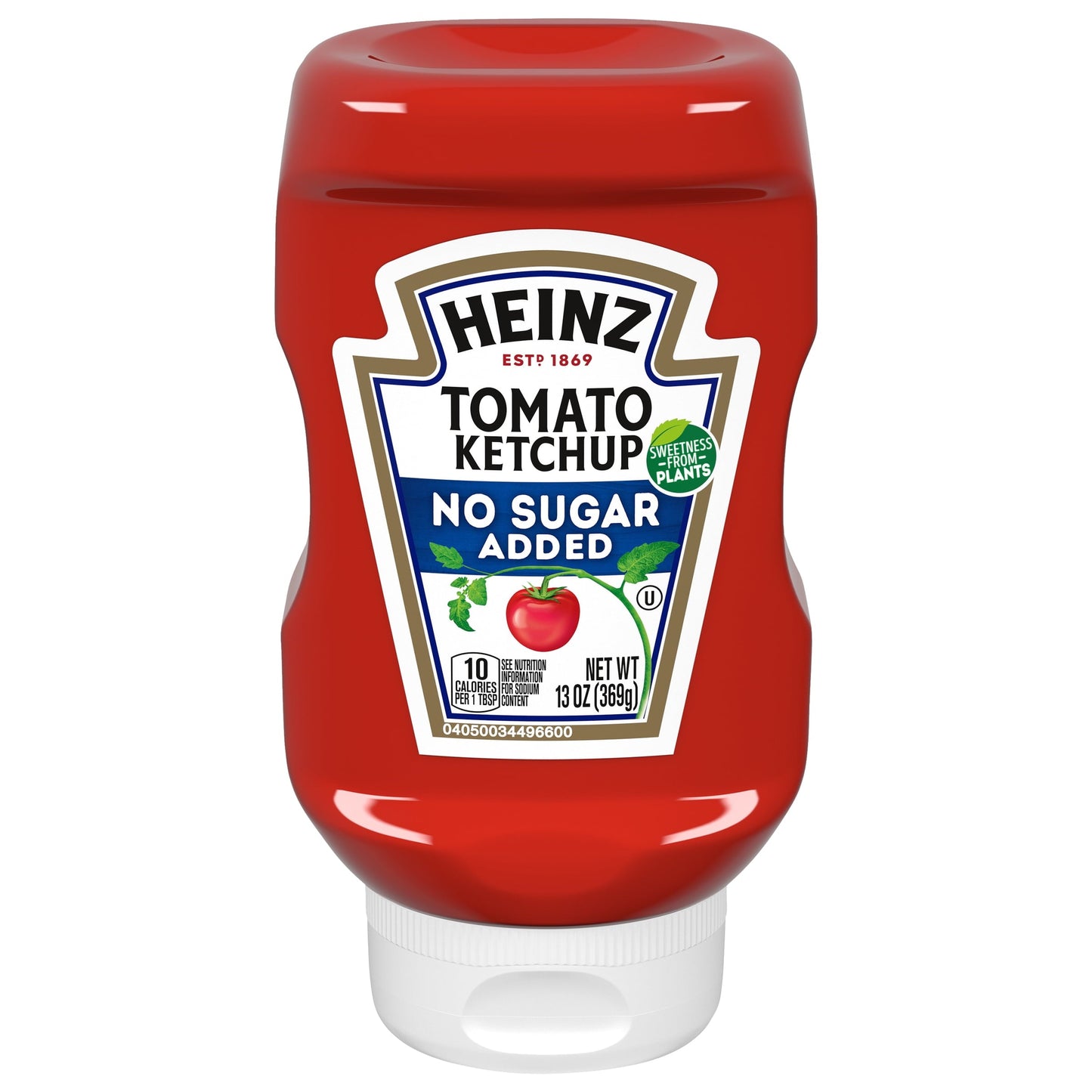 Heinz No Sugar Added Tomato Ketchup 13 oz, Squeeze Bottle