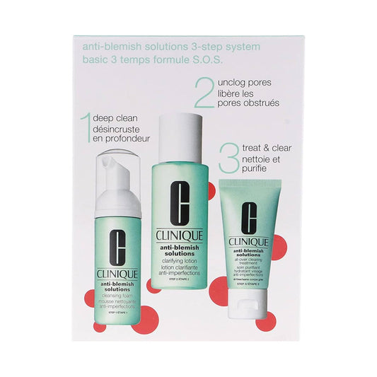 CLINIQUE ACNE SOLUTIONS CLINICAL CLEARING KIT SKIN TYPES KIT
