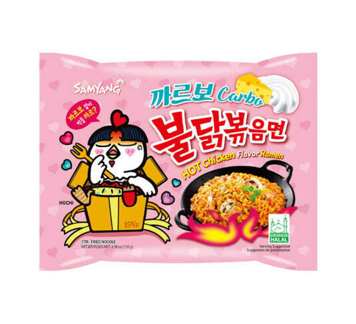 SAMYANG NOODLE CARBO CHICKEN FLAVOR RAMEN 130 GM