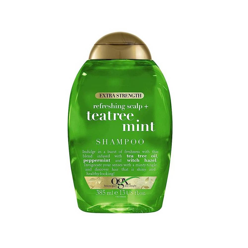 OGX SHAMPOO REFRESHING SCALP & TEATREE MINT 385ML