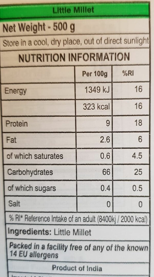 24 Mantra Organic Pearled Little Millet Small