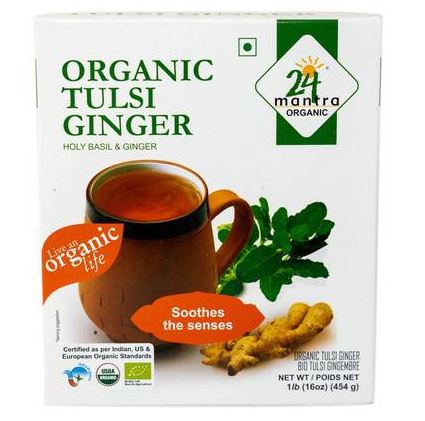 24 Mantra Organic Tulsi Ginger Tea