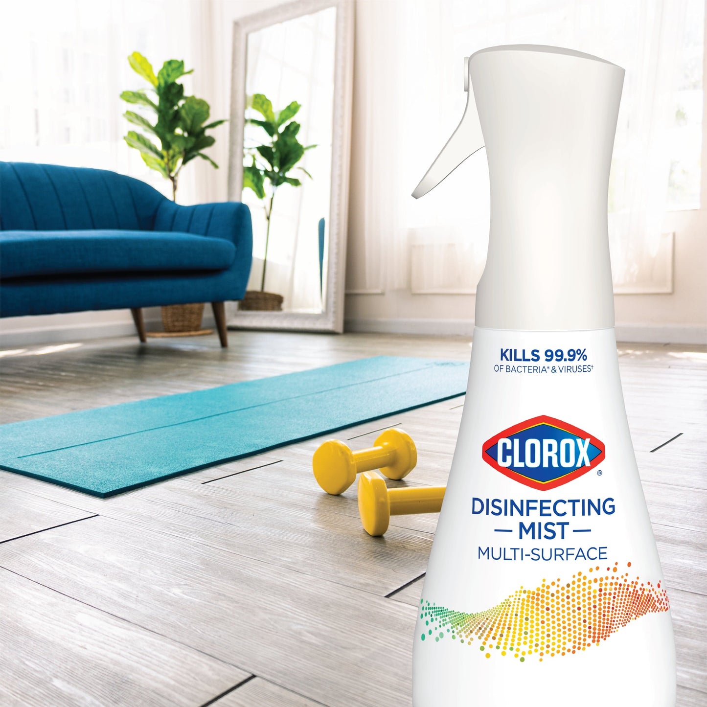 Clorox Disinfectant Mist, Multi-Surface Spray, Lemongrass Mandarin, 16 fl oz