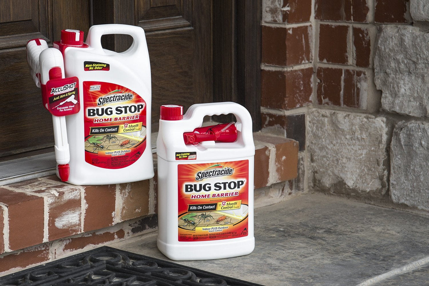 Spectracide Bug Stop Home Barrier, Accushot Sprayer, Insect Killer, 1.33-Gallon