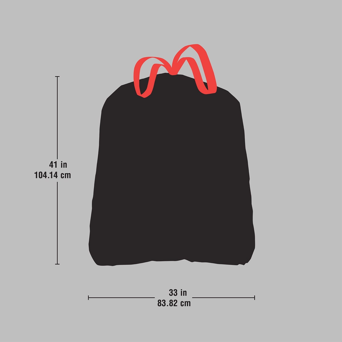 Husky Yard Drawstring Black Bags, 39 Gallon, 40 Bags (20% PCR)