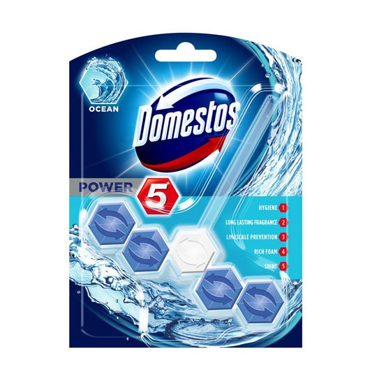 DOMESTOS TOILET AIR FRESHNER 5 BLUE WATER OCEAN 53 GM