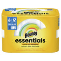 Bounty Essentials Select-a-Size Paper Towels, White, 6 Double Rolls