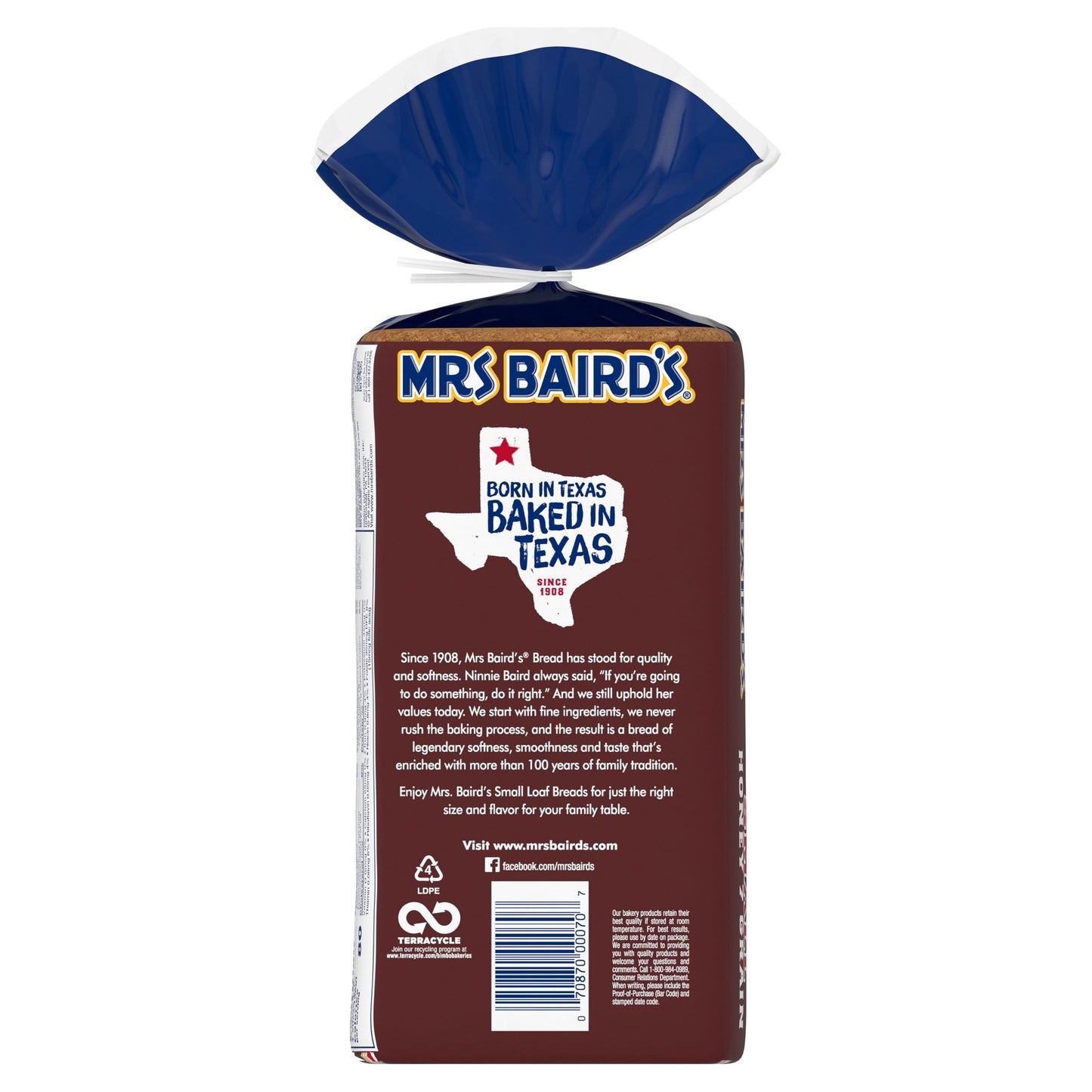 Mrs Baird's Small Honey 7 Grain Bread, 16 oz