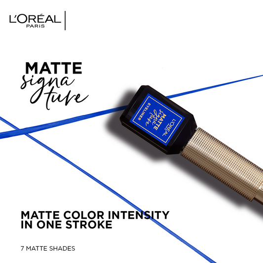 LOREAL MATTE SIGNATURE EYELINER 02 BLUE SIGNATURE