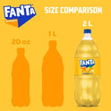 Fanta Pineapple Fruit Soda Pop, 2 Liter Bottle