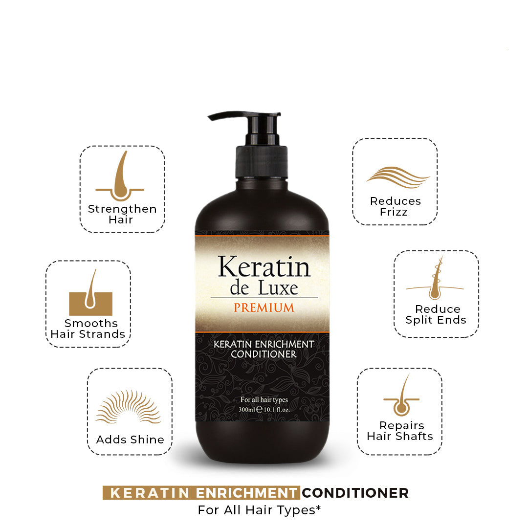 Keratin Deluxe Hair Conditioner 300Ml