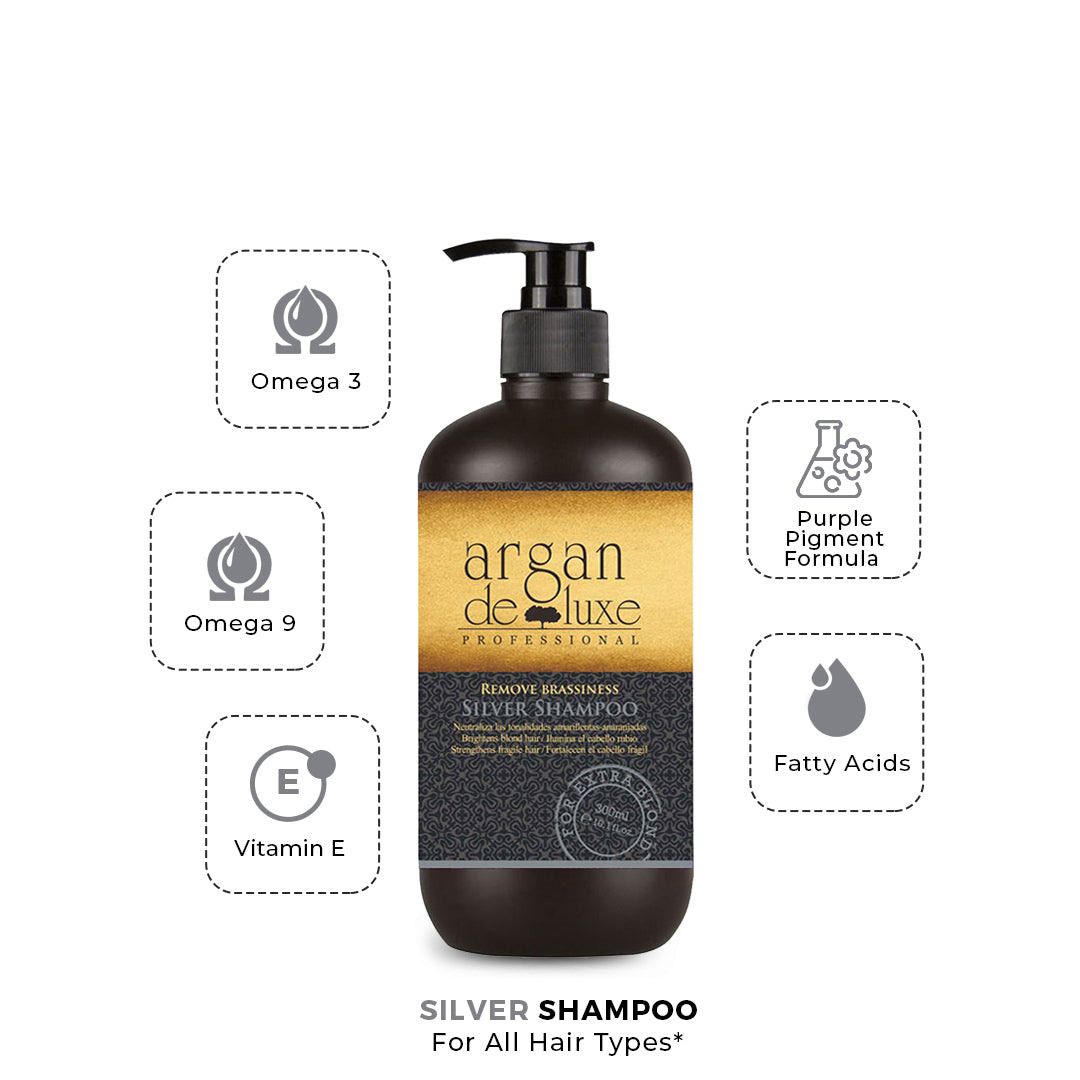 Argan De Luxe Remove Brassiness Silver Shampoo 300Ml