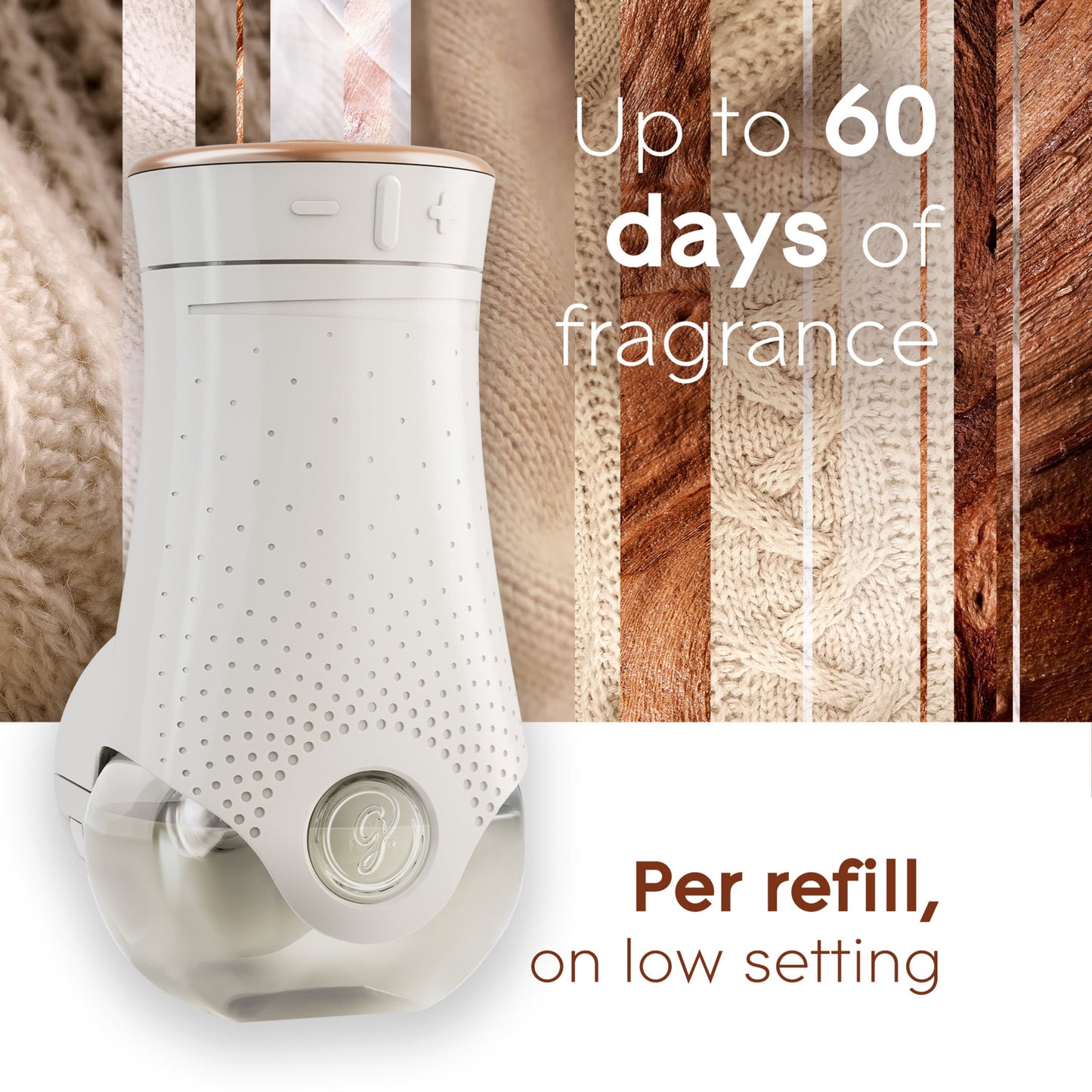 Glade PlugIns Refill 5 ct, Cashmere Woods, 3.35 FL. oz. Total, Scented Oil Air Freshener Infused with Essential Oils