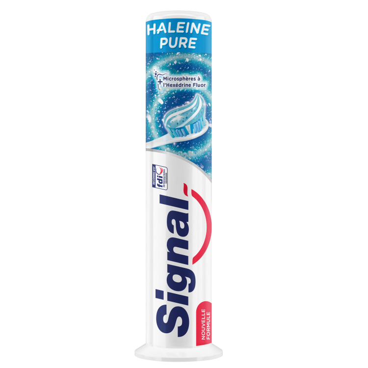 SIGNAL TOOTH PASTE PUMP HALEIN PURE 100 ML BASIC