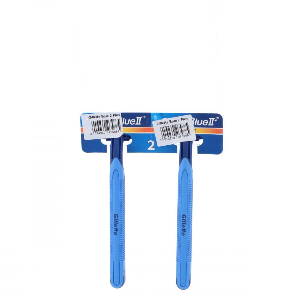 GILLETTE RAZOR BLUE II PLUS 2PC