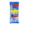 GILLETTE RAZOR BLUE 2 PLUS DISPOSABLE 5 PCS