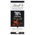 LINDT EXCELLENCEE 70% COCO DARK CHOCOLATE 100G