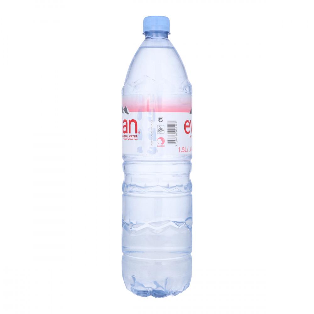 EVIAN MINERAL WATER NATURAL 1.5 LTR