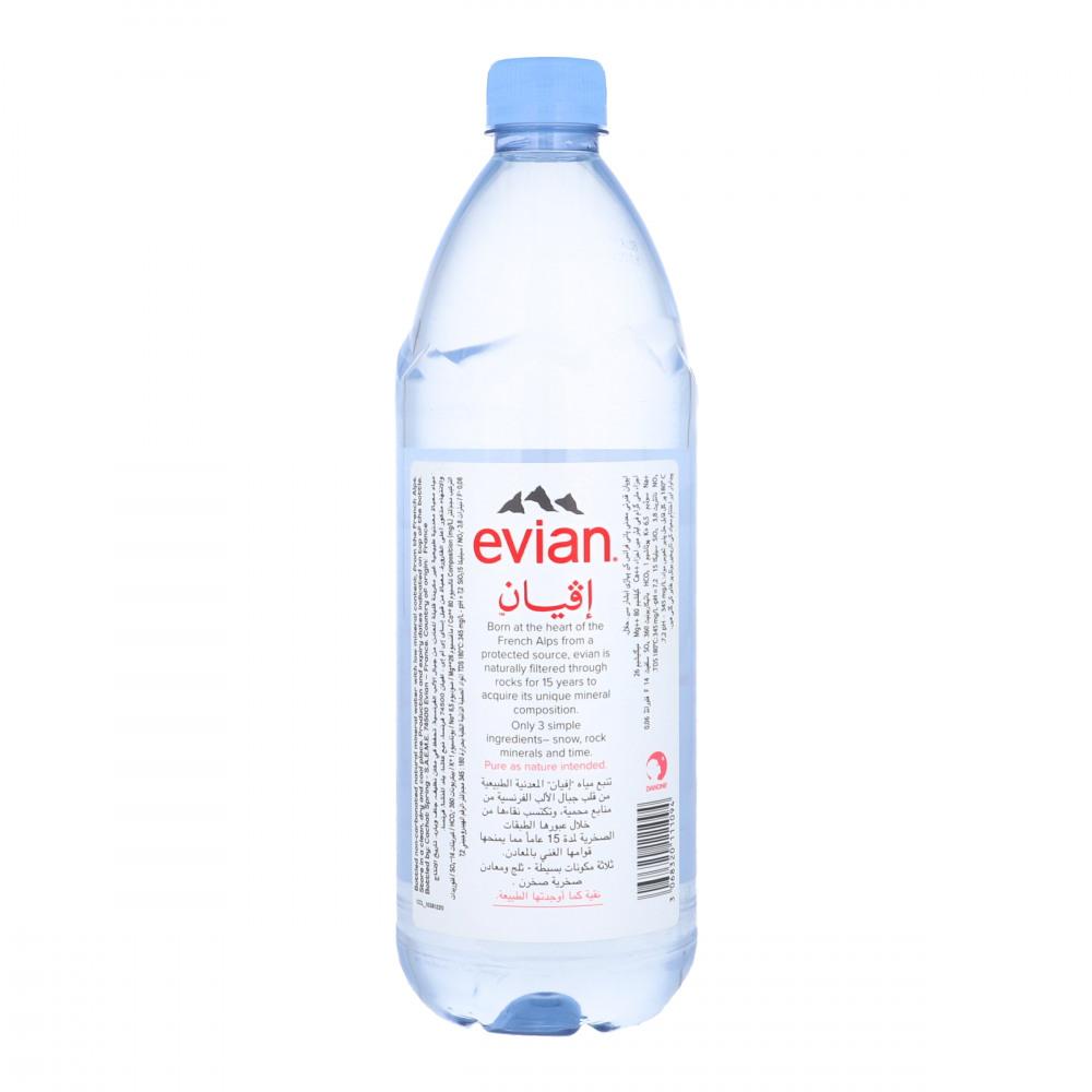 EVIAN MINERAL WATER NATURAL 1 LTR