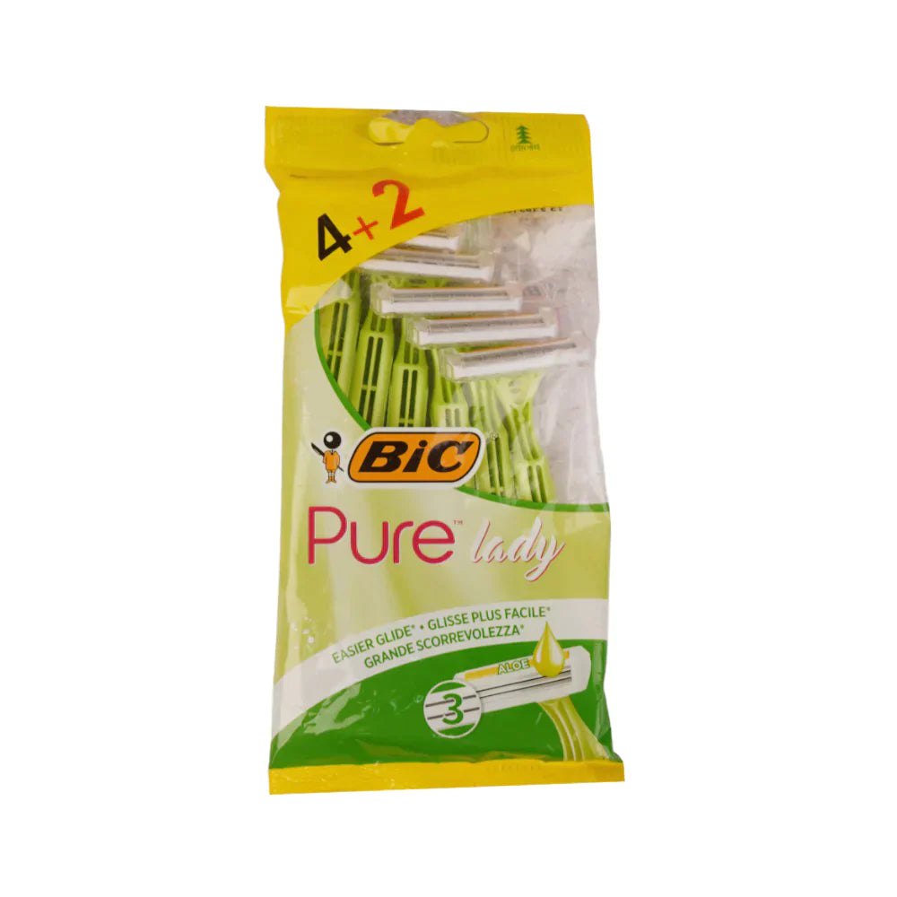 BIC RAZORS PURE LADY 3 4+2 PC