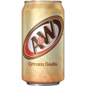 A&W Cream Soda, 12 fl oz, 12 Pack Cans