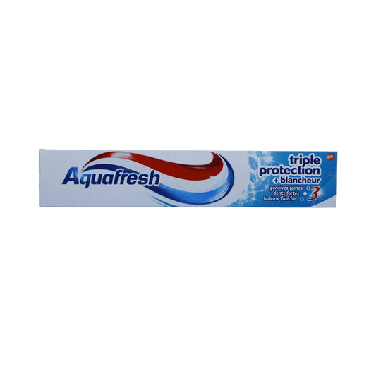 AQUAFRESH TOOTH PASTE TRIPLE PROTECTION BLANCHEUR 75 ML