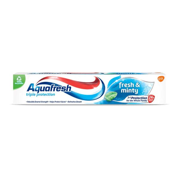 AQUAFRESH TOOTH PASTE MENTHE FRAICHE 3IN1 24H 75 ML