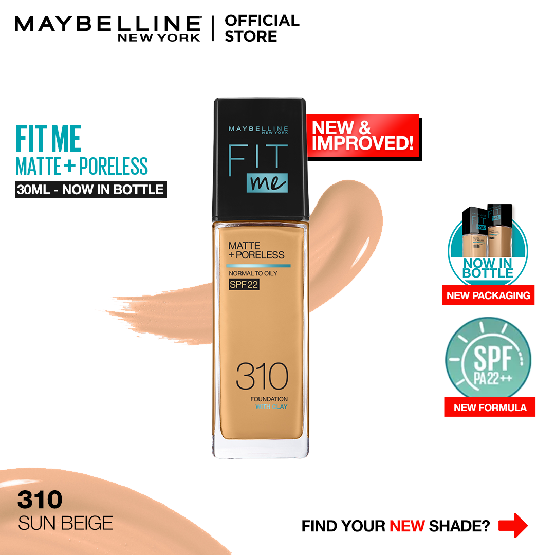 Maybelline NY New Fit Me Matte + Poreless Liquid Foundation SPF 22