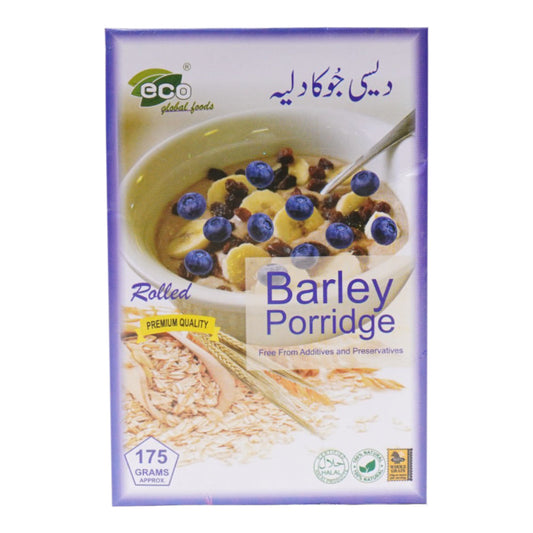 ECO ROLLED BARLEY PORRIDGE 175 GM