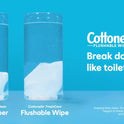 Cottonelle Fresh Care Flushable Wipes, 1 Resealable Bag, 168 Wipes Per Pack (168 Wipes Total)