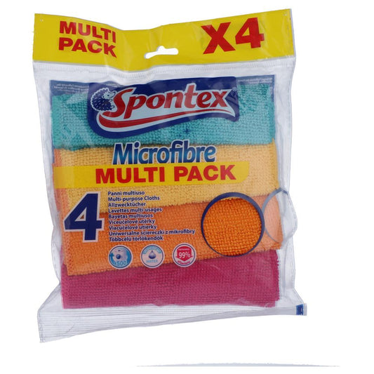 SPONTEX MICROFIBER CLOTH X 4