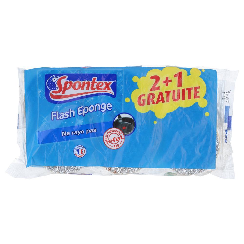 SPONTEX 2 FLASH EPONGE 1FREE PC