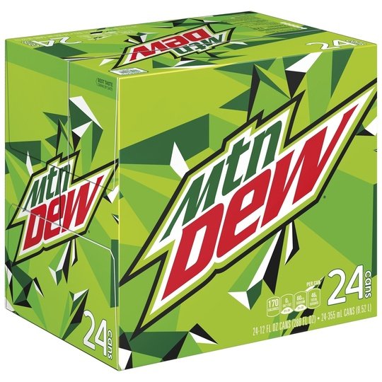 Mountain Dew Citrus Soda Pop, 12 oz Cans, 24 Pack