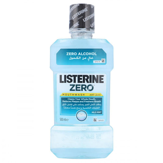 LISTERINE ZERO ALCOHOL MOUTH WASH 500ML