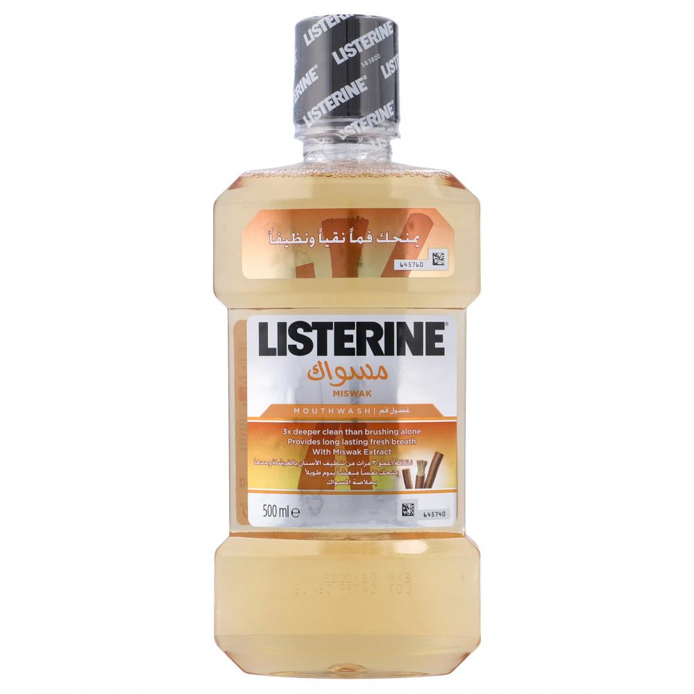 LISTERINE MOUTH WASH MISWAK 500 ML