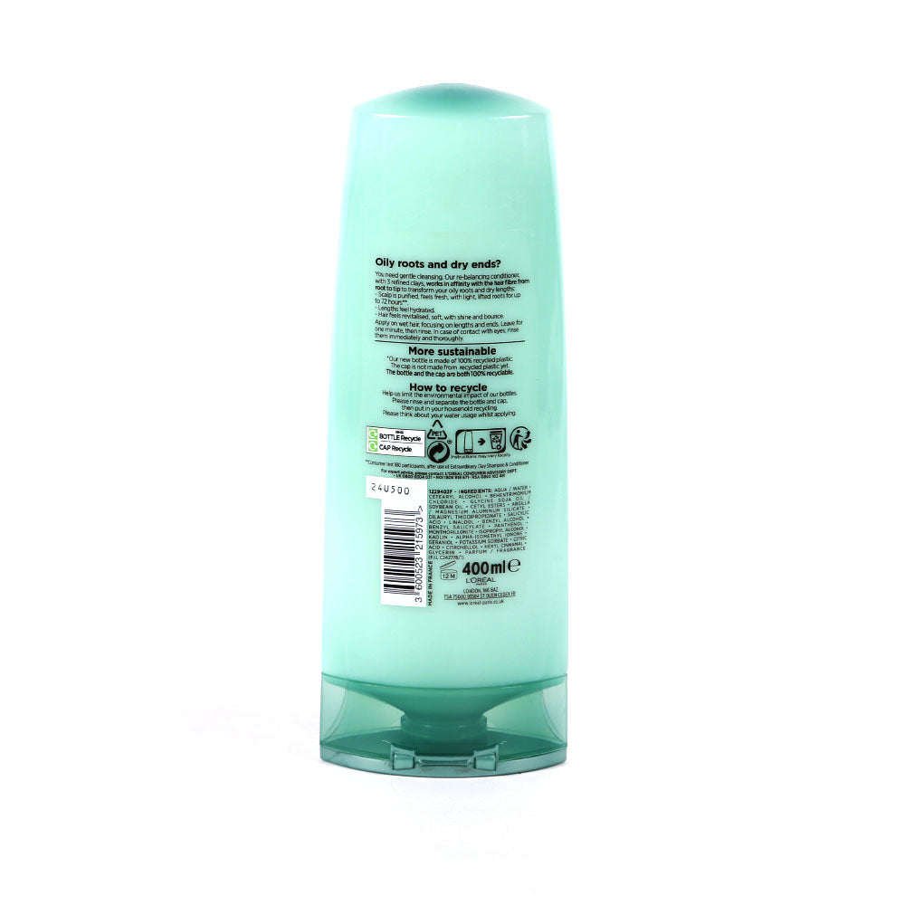 LOREAL ELVIVE CONDITIONER REBALANCING WITH FINE CLAYS 400 ML