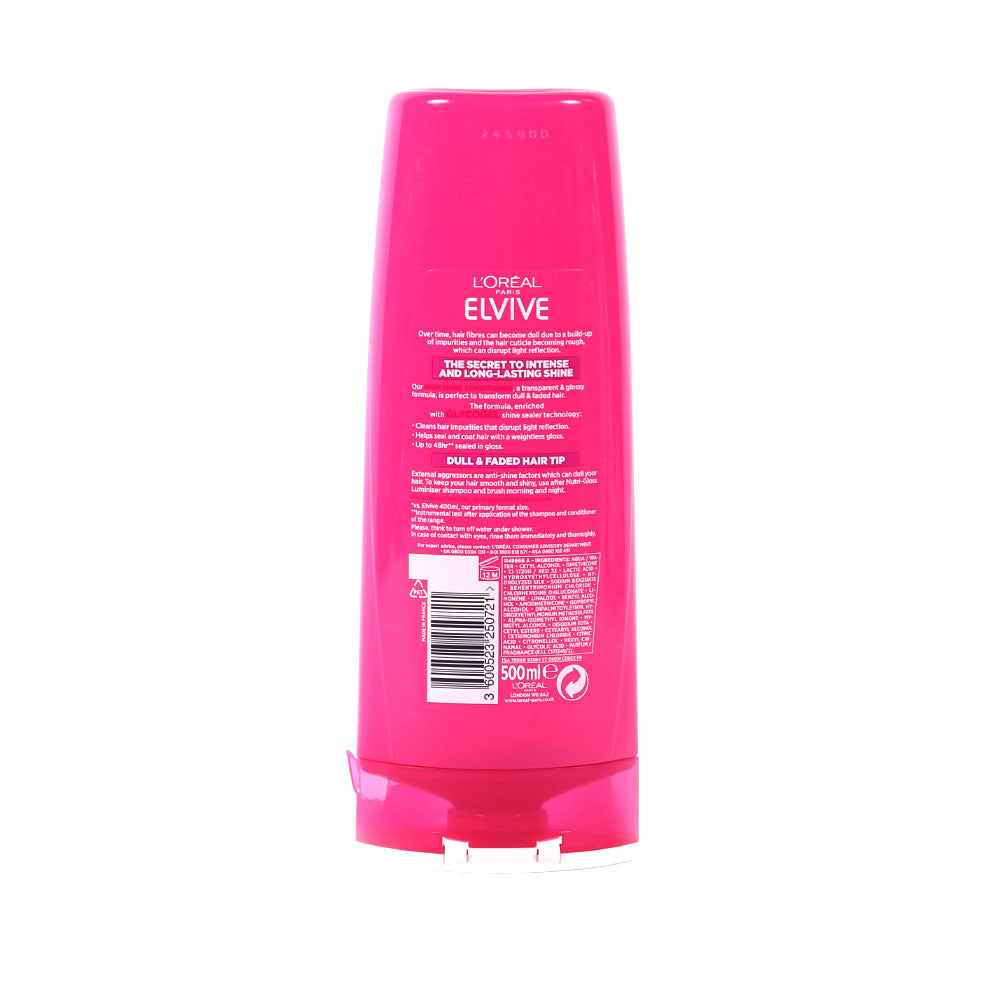 LOREAL ELVIVE CONDITIONER NUTRI GLOSS GLYCOGEL 500 ML