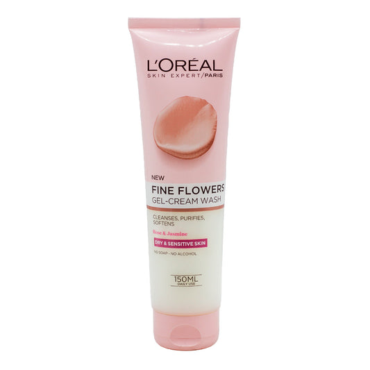 LOREAL FINE FLOWER GEL CREAM WASH SENSITIVE SKIN 150 ML