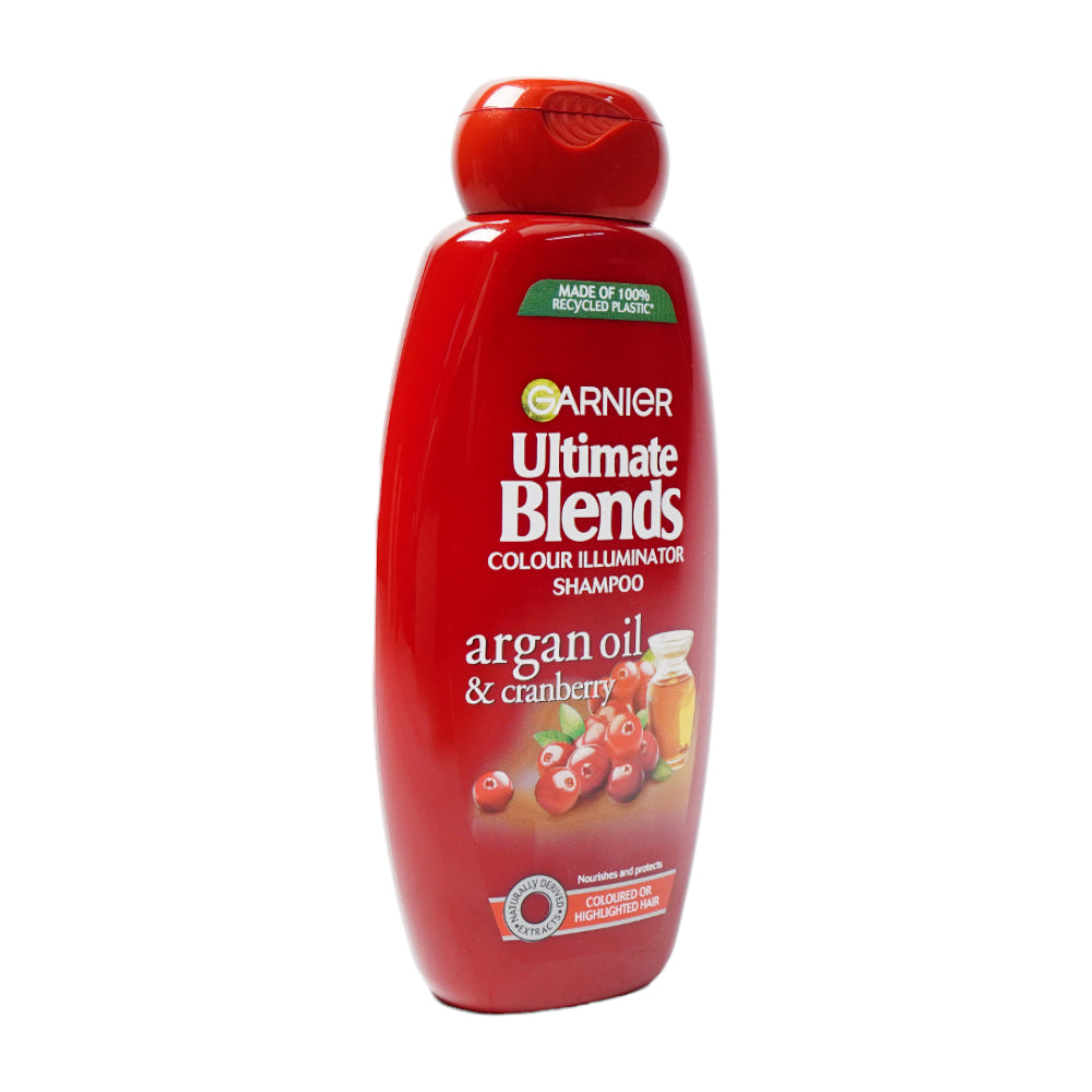 GARNIER ULTIMATE BLENDS SHAMPOO ARGAN OIL CRANBERRY 360 ML