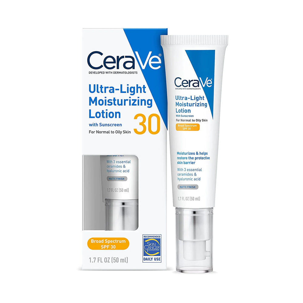 CERAVE ULTRA LIGHT MOISTURIZING LOTION SPF30 FOR NORMAL TO O
