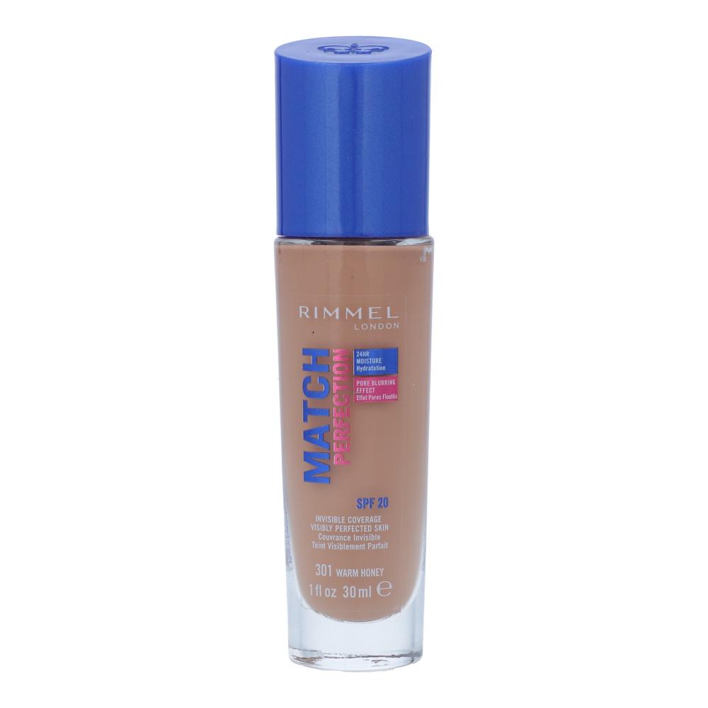 RIMMEL MATCH PERFECTION FOUNDATION 301 WARM HONEY 30ML