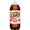 A&W Zero Sugar Root Beer Soda, 2 L bottle