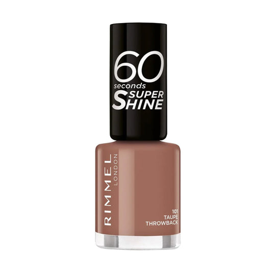 RIMMEL 60 SECONDS NAIL POLISH - 101 TAUPE THROWBACK