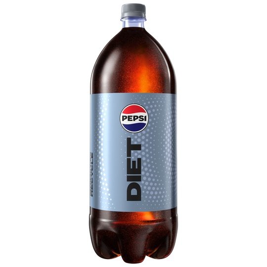 Diet Pepsi Cola Soda Pop, 2 Liter Bottle