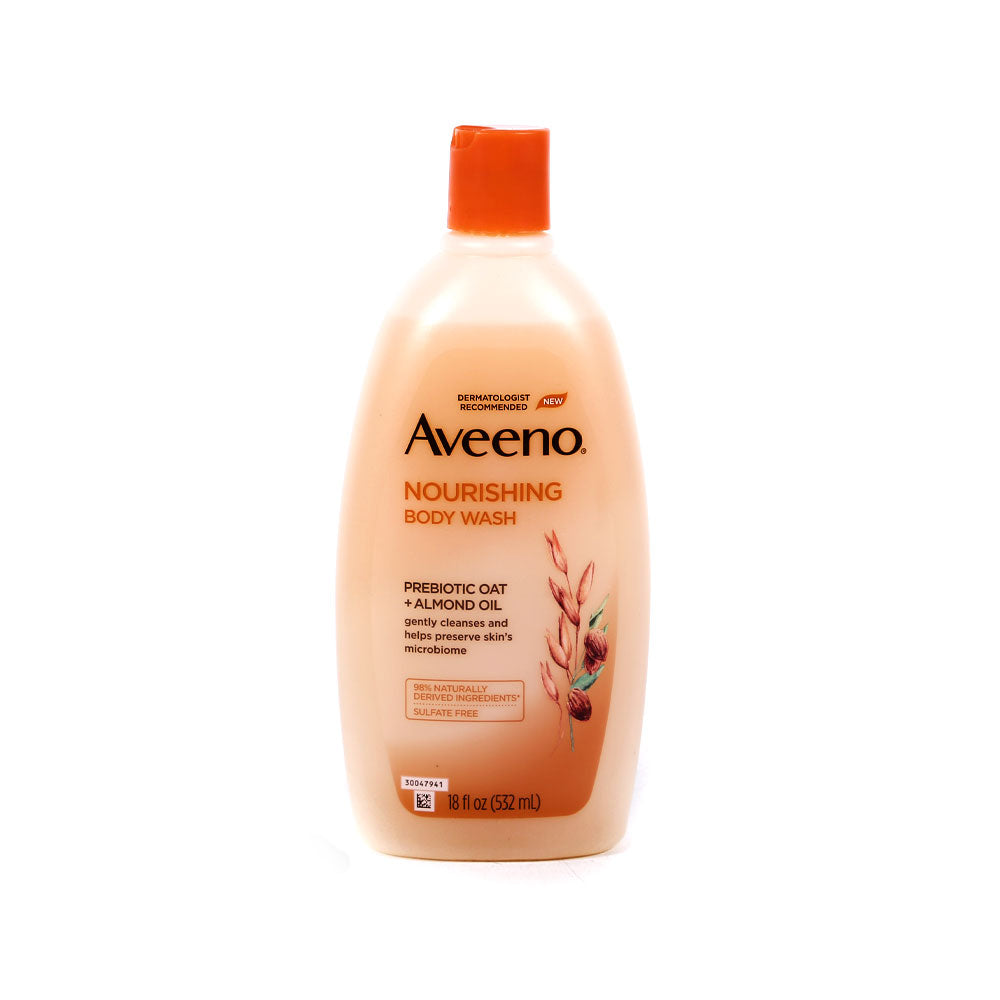 AVEENO BODY WASH PREBIOTIC OAT+ALMOND OIL 532 ML