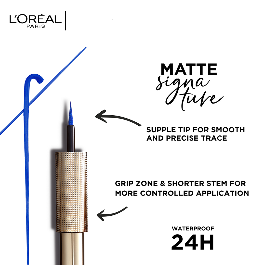 LOREAL MATTE SIGNATURE EYELINER 02 BLUE SIGNATURE