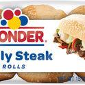 Wonder Bread Philly Steak Rolls, White Bread Sub Rolls, 15 oz, 6 Count